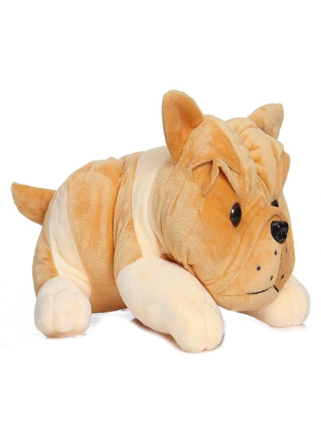 MABLE Bull Dog Soft Toy for Kids | Super Soft Plush | Cute Puppy Stuffed Animal Toy | Big Size Huggable Dog Plushie for Boys & Girls | Adorable Baby Pet Toy Gift (60CM Light Brown) - Image 1